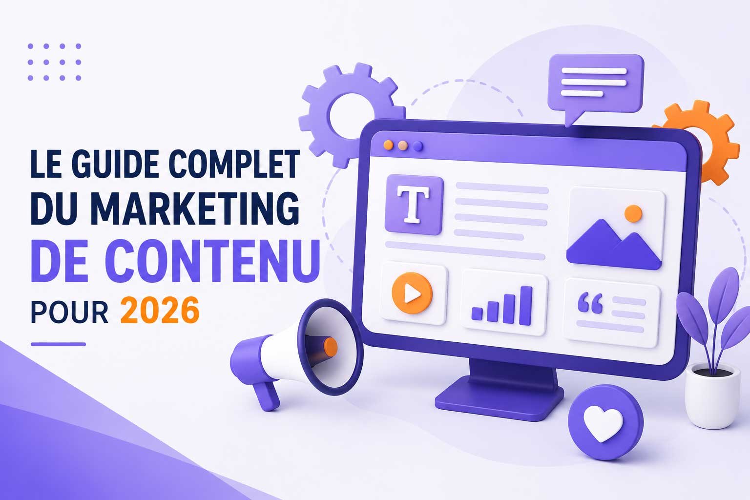 Guide complet du marketing de contenu 2026 pour les entreprises du Jura Illustration du guide complet du marketing de contenu 2026 pour améliorer la visibilité des entreprises dans le Jura