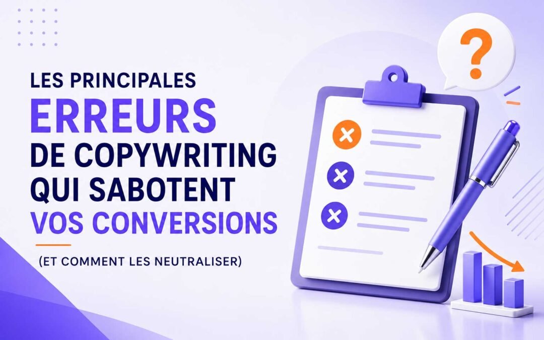 Les Principales Erreurs de Copywriting Qui Sabotent Vos Conversions (Et Comment Les Neutraliser)