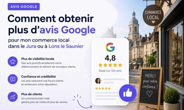 Comment obtenir plus d&rsquo;avis Google pour mon commerce local dans le Jura ou à Lons le Saunier
