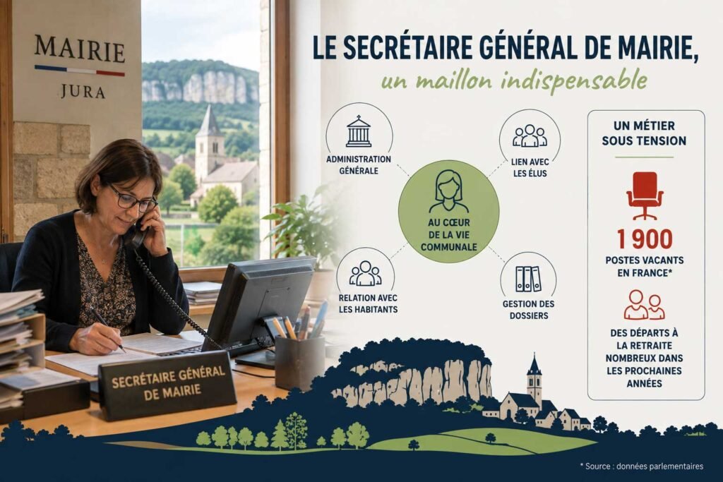 Secrétaire générale de mairie dans une petite commune du Jura, au cœur de l’administration et de la relation avec les habitants