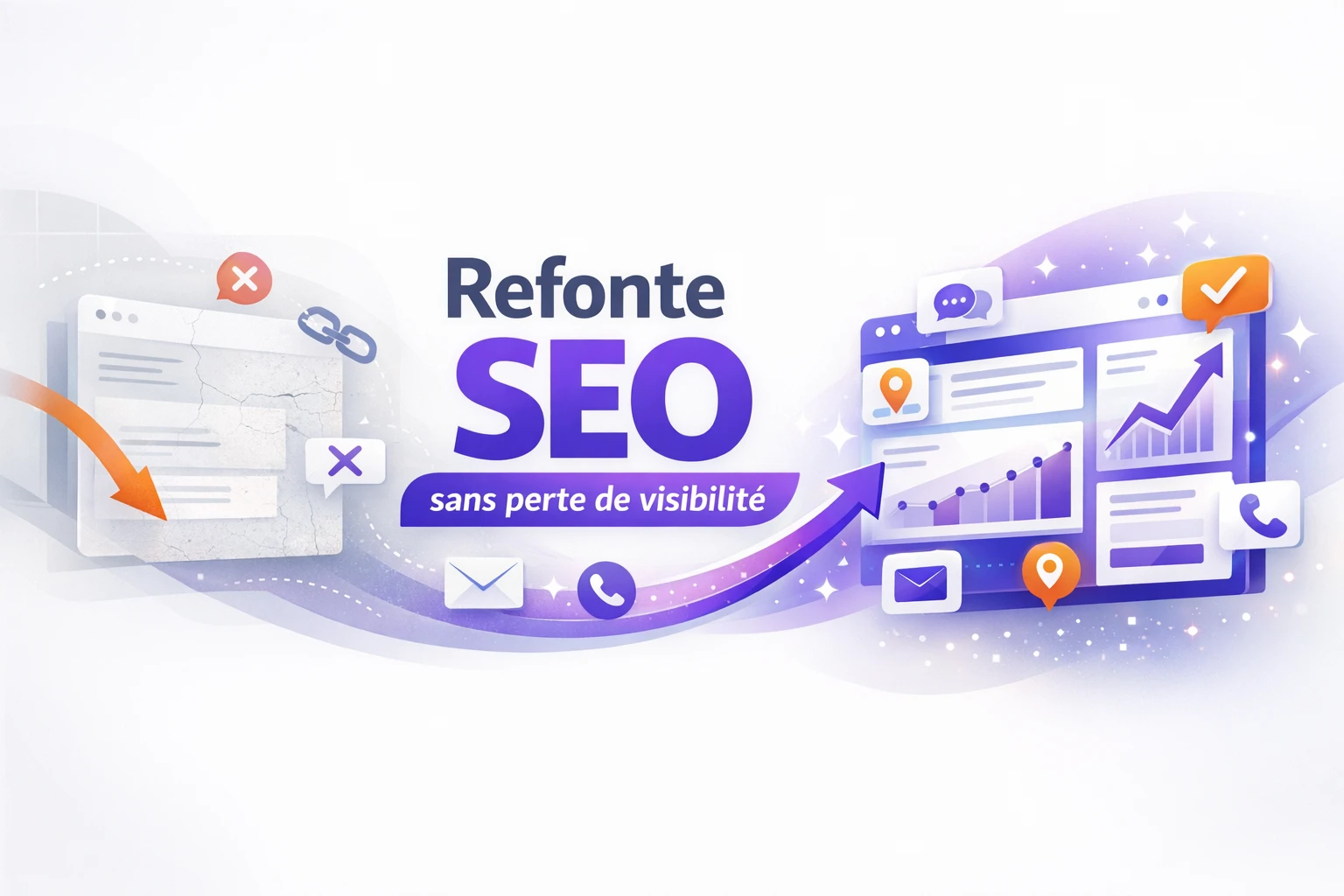 Refonte site web SEO : moderniser sans perdre votre visibilité ni vos contacts Refonte site web SEO : moderniser sans perdre votre visibilité ni vos contacts